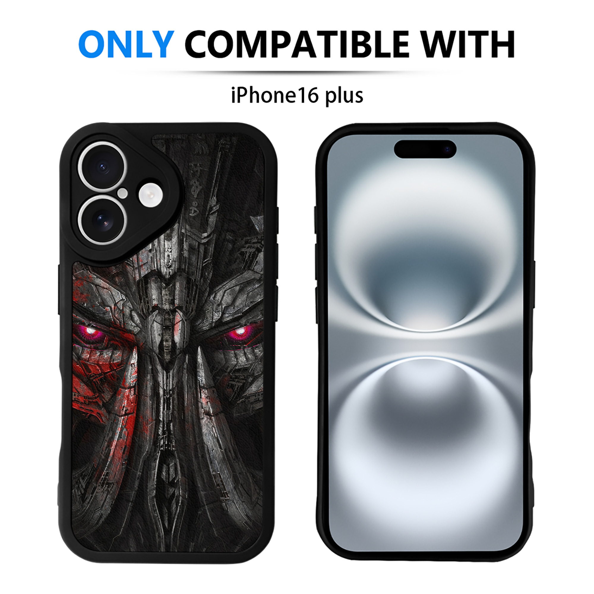 （画像用） Transformers トランスフォーマー 【iPhone 16シリーズ対応】シリコンスマホケース（レザー調） 材質：シリコン